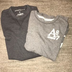2 Aeropostale long sleeve shirts small